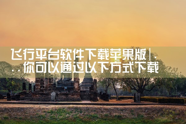 飞行平台软件下载苹果版|P站专业版