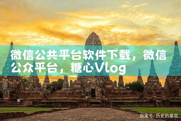 微信公共平台软件下载|糖心Vlog